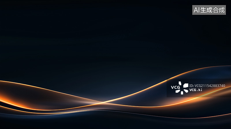 【AI数字艺术】黑金背景 线条 壁纸图片素材