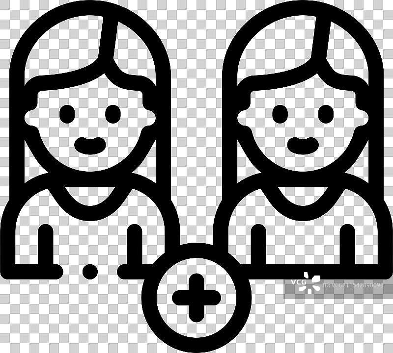 GIS图标，细线风格设计，独立于背景图片素材