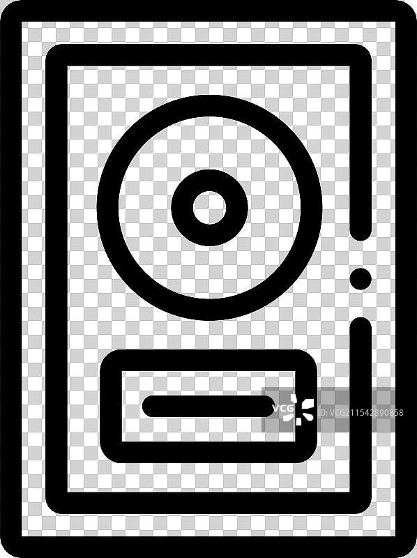 黄金比例图标，细线条风格设计图片素材