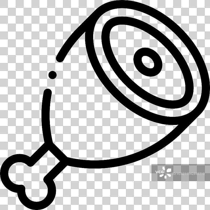 哈马亚图标，细线风格设计，独立于背景图片素材