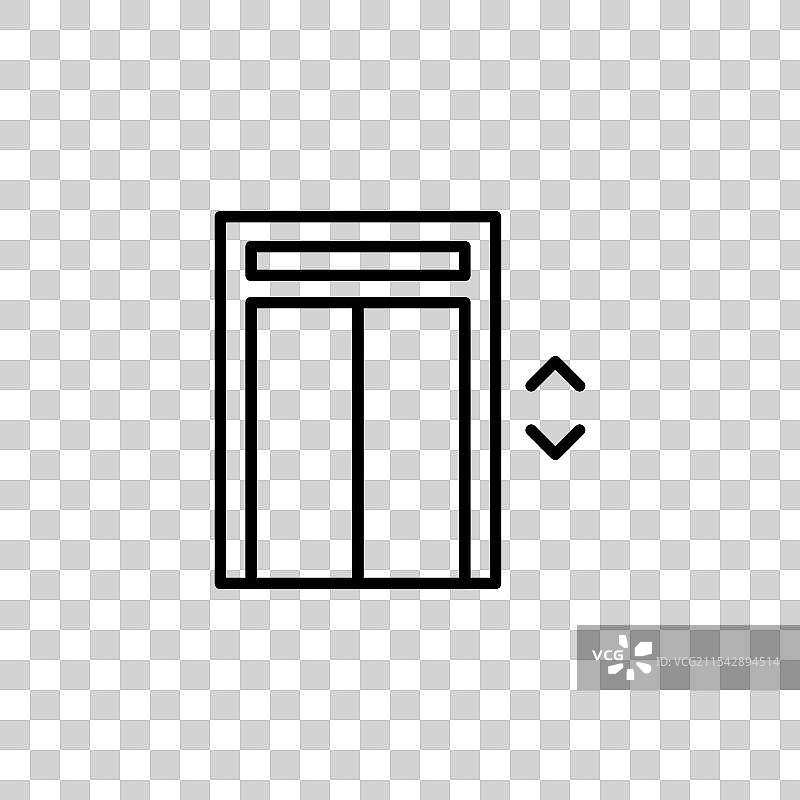 电梯矢量图标集图片素材