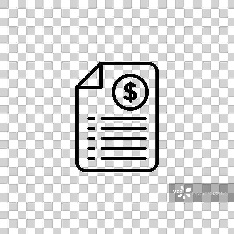 发票矢量图标集图片素材