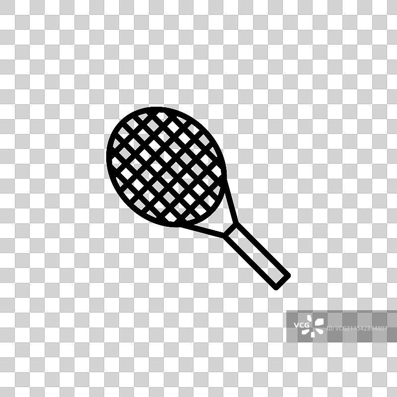球拍矢量图标集图片素材