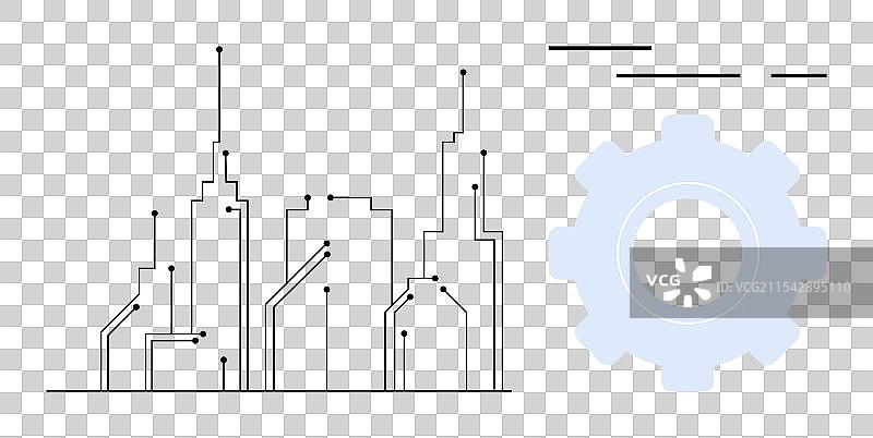 智能城市与科技连接和设备图片素材