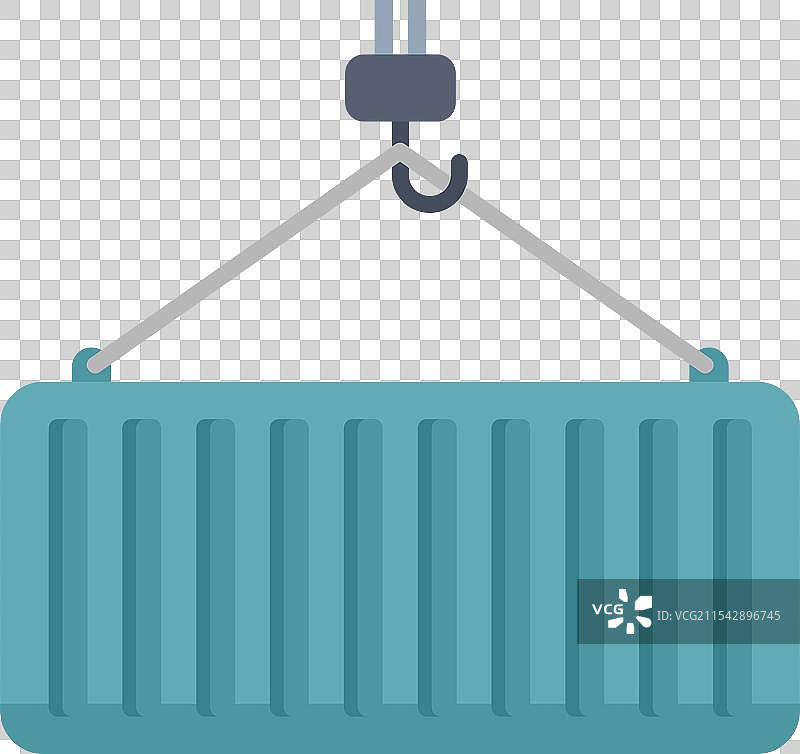 起重机钩吊起货物集装箱运输图片素材