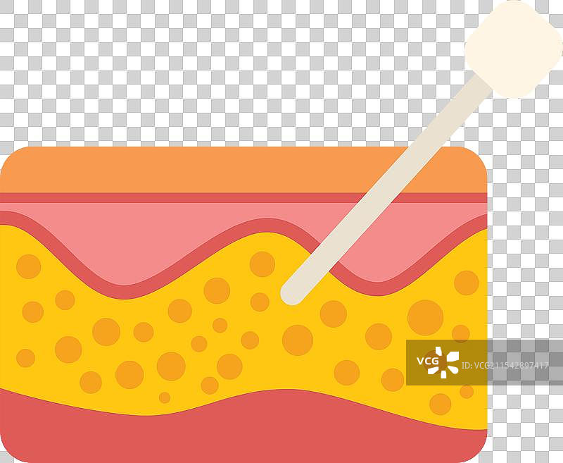 医生将透明质酸注射到皮肤交叉处图片素材