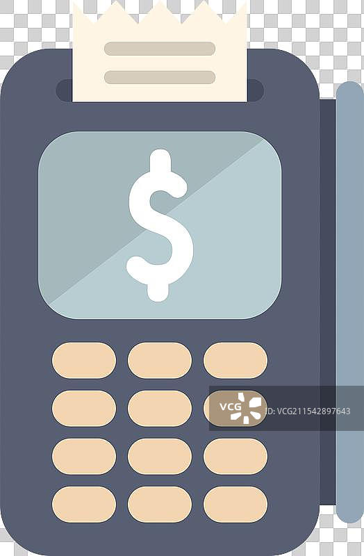 销售终端打印信用卡收据图片素材