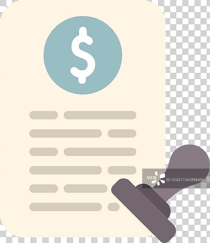 公证人批准财务文件图片素材