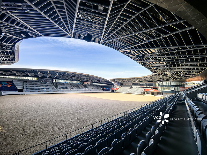 上海世博文化公园的马术馆图片素材