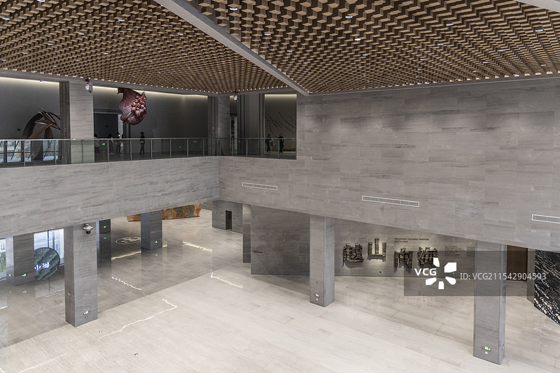 浙江省非物质文化遗产馆室内大厅内部展厅展览，杭州图片素材