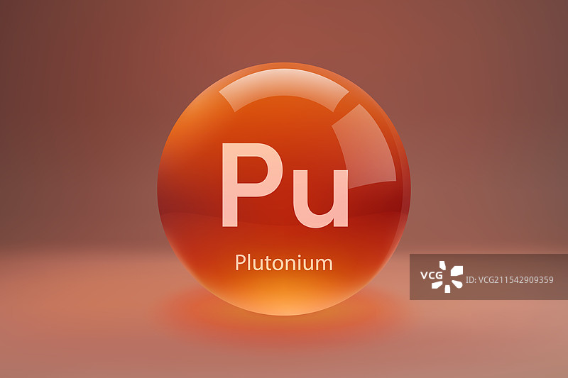 带有钚符号的光滑球体图片素材