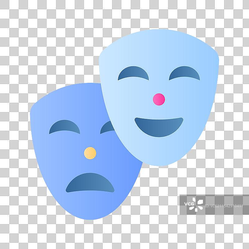 面具、戏剧面具主题派对图标图片素材