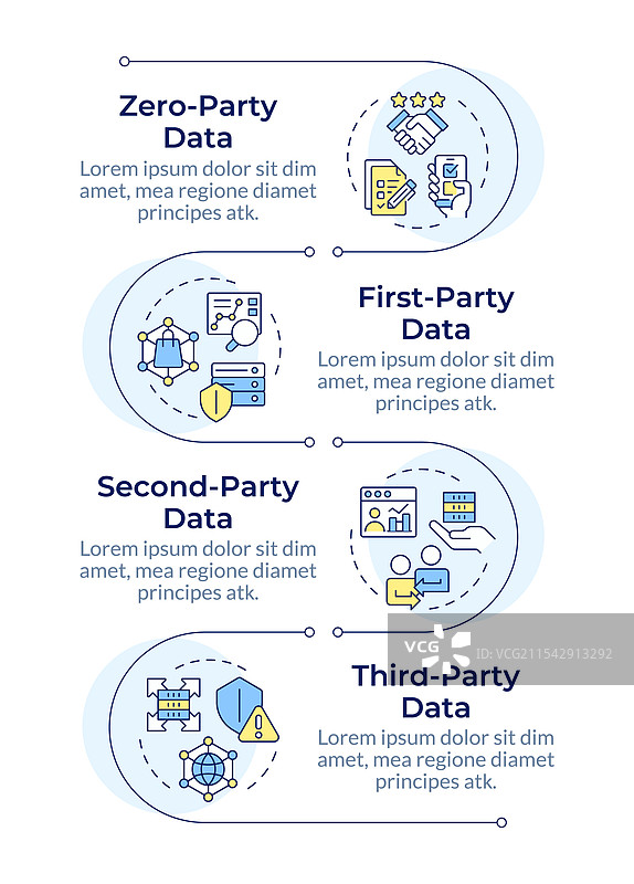 观众数据类型信息图垂直序列图片素材