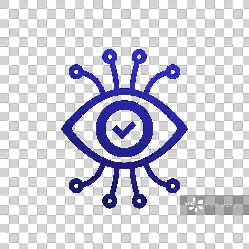 计算机视觉图标标志图片素材