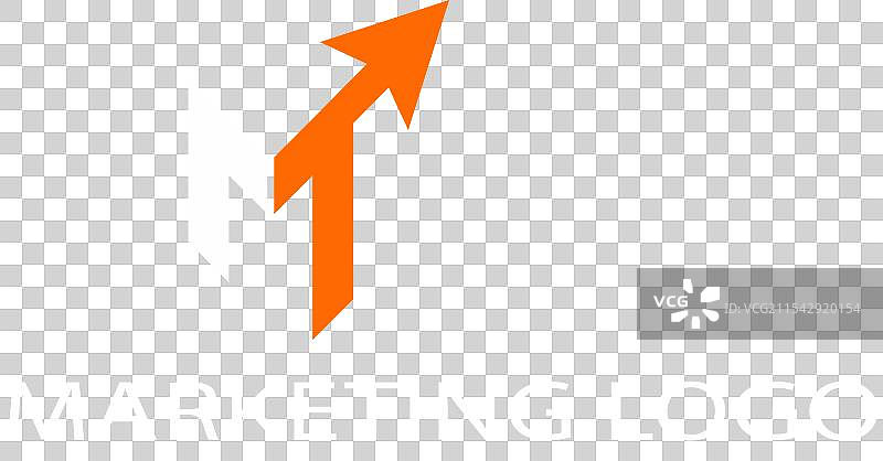 现代营销字母M的单字母标志图片素材