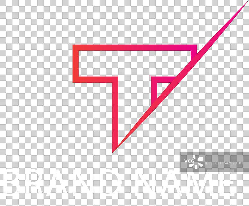 现代字母T的首字母标志设计图片素材