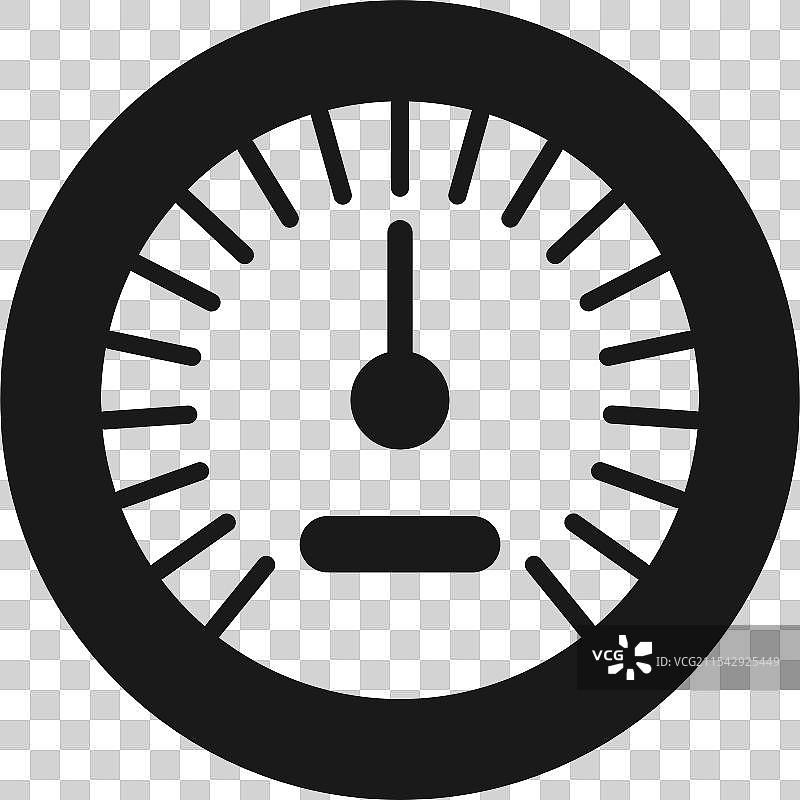 黑色仪表盘速度计图标图片素材