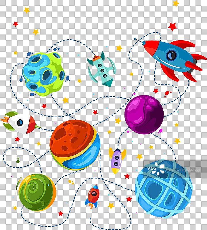 儿童太空谜语教育益智游戏图片素材