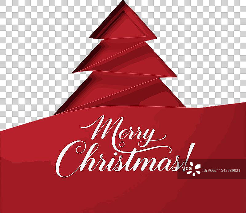 现代圣诞树上的节日问候图片素材