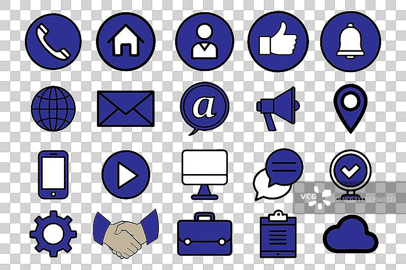 沟通图标集图片素材