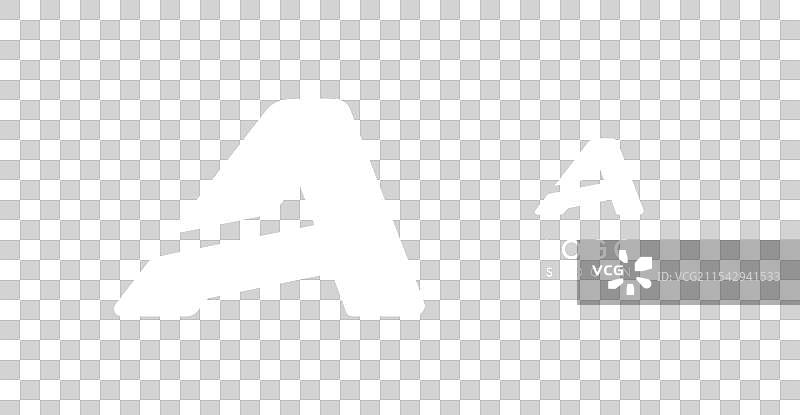 大胆的角度字母A与几何切割图案图片素材