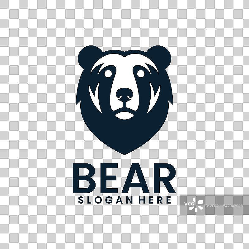 熊的轮廓标志图片素材