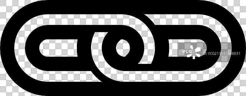 链接图标标志设计模板，孤立展示图片素材