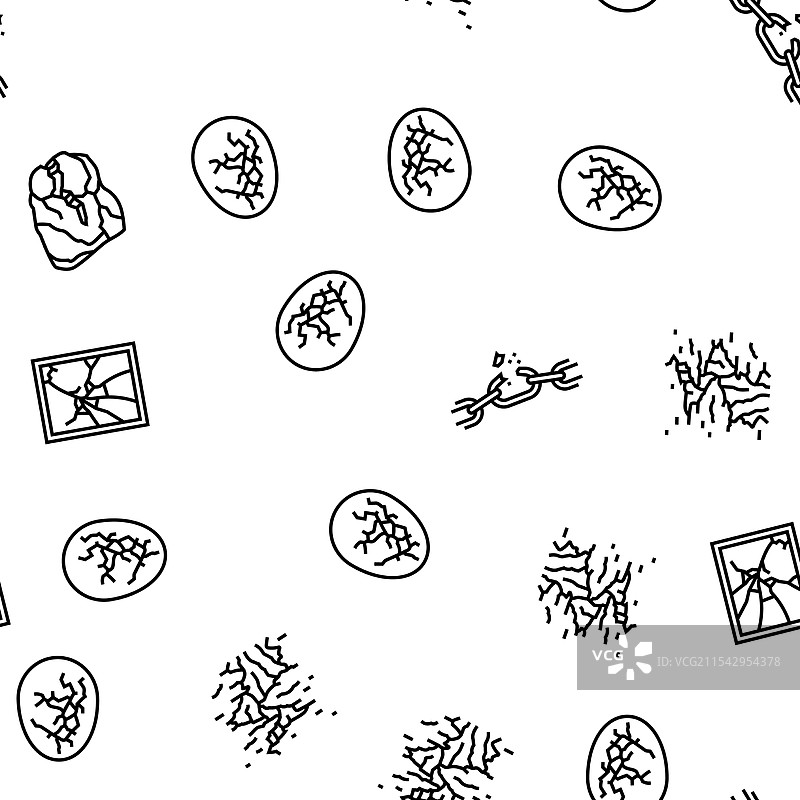 骨折伤害无缝图案图片素材
