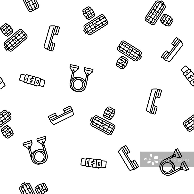 健身工具哑铃壶铃无缝图案图片素材