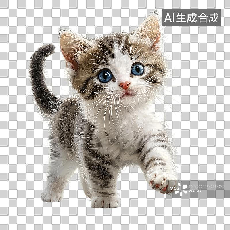 【AI数字艺术】免抠超可爱小猫图片素材