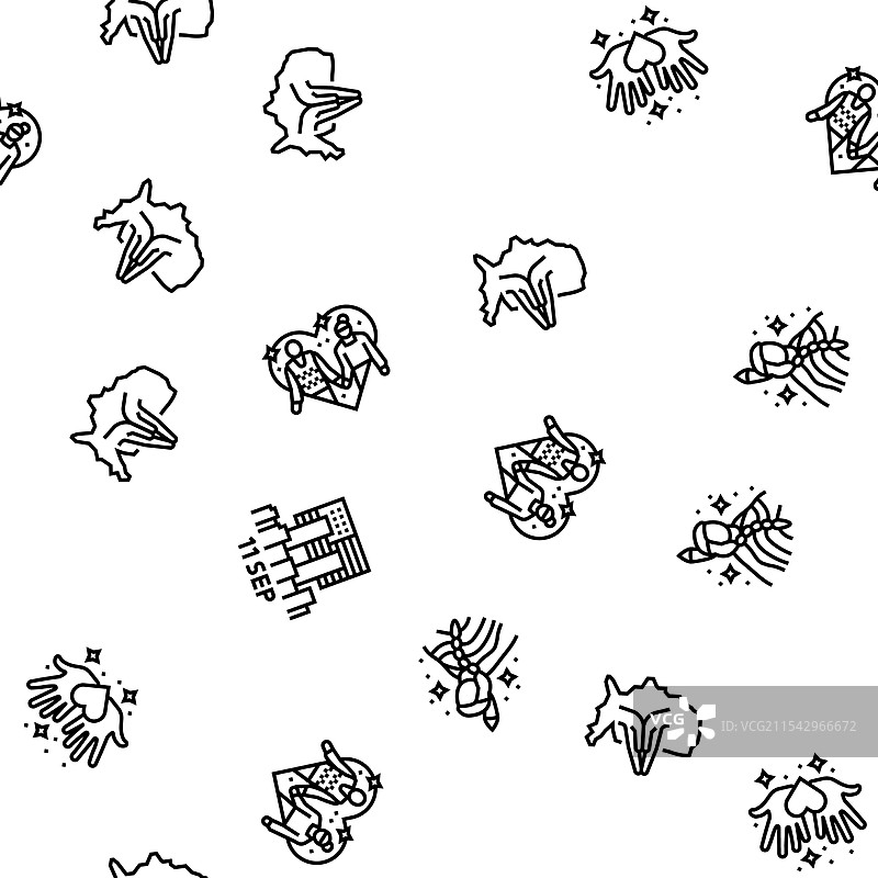 美国假日美国国庆日无缝图案图片素材