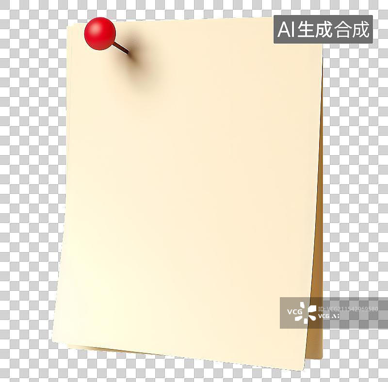 【AI数字艺术】3D立体图钉便签贴图片素材