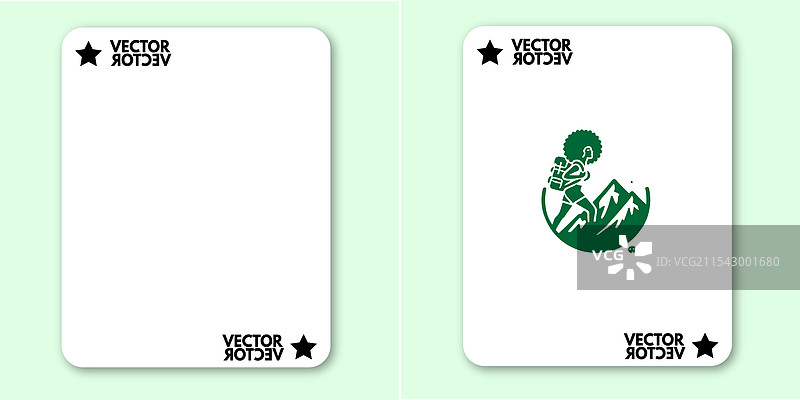 酷炫的山脉标志设计假期图片素材