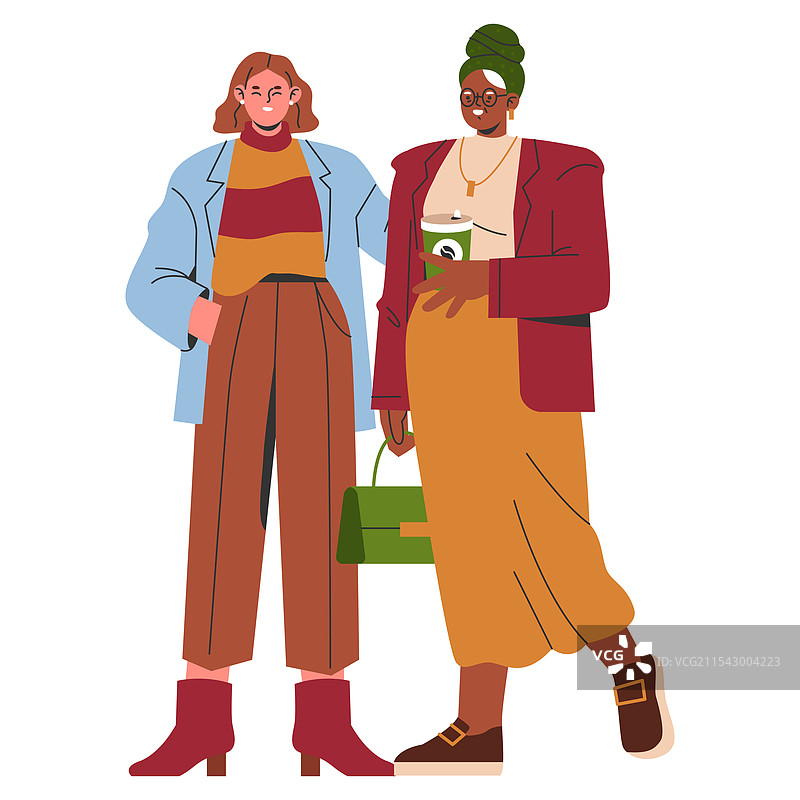 平面设计的女商人图片素材