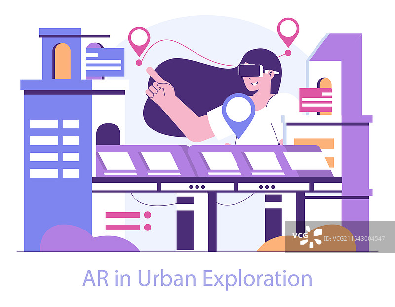 沉浸式现实平面图片素材