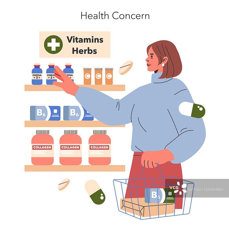 女性中年危机平面图图片素材