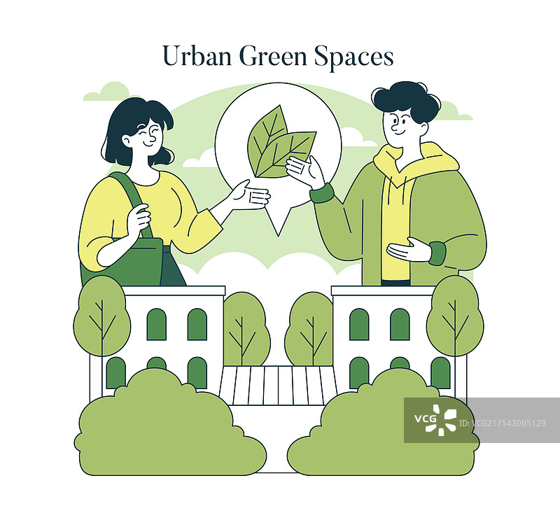 生态系统保护扁平化设计图片素材