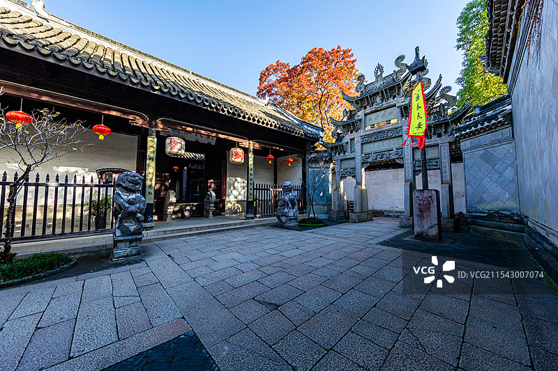 湖州，南浔古镇，小莲庄图片素材