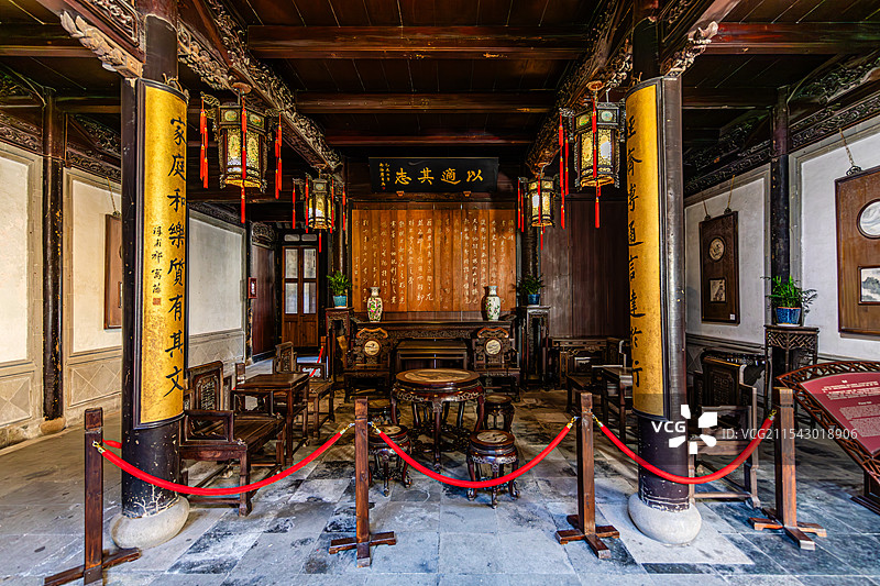 湖州，南浔古镇，张石铭旧宅图片素材