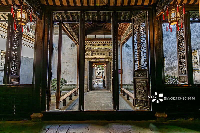 湖州，南浔古镇，张石铭旧宅图片素材