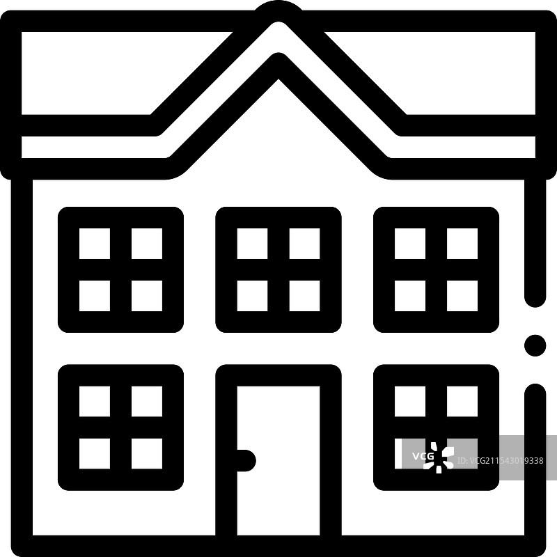 薄线风格设计的魔鬼鱼图标，独立展示图片素材