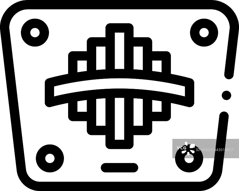 马尔姆布拉图标，细线风格设计，独立展示图片素材