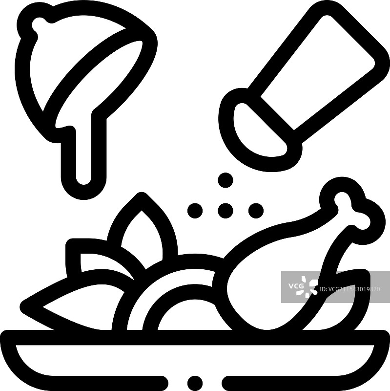 腌制图标，细线风格设计，独立展示图片素材