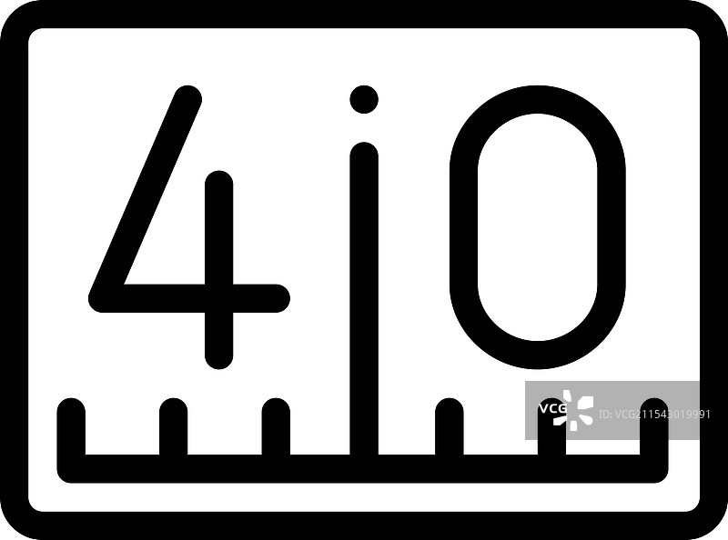 细线风格设计的标记图标，独立于背景图片素材