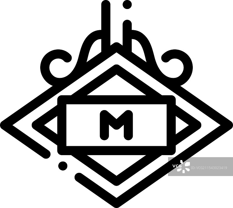 节拍器图标，细线条风格设计，独立展示图片素材