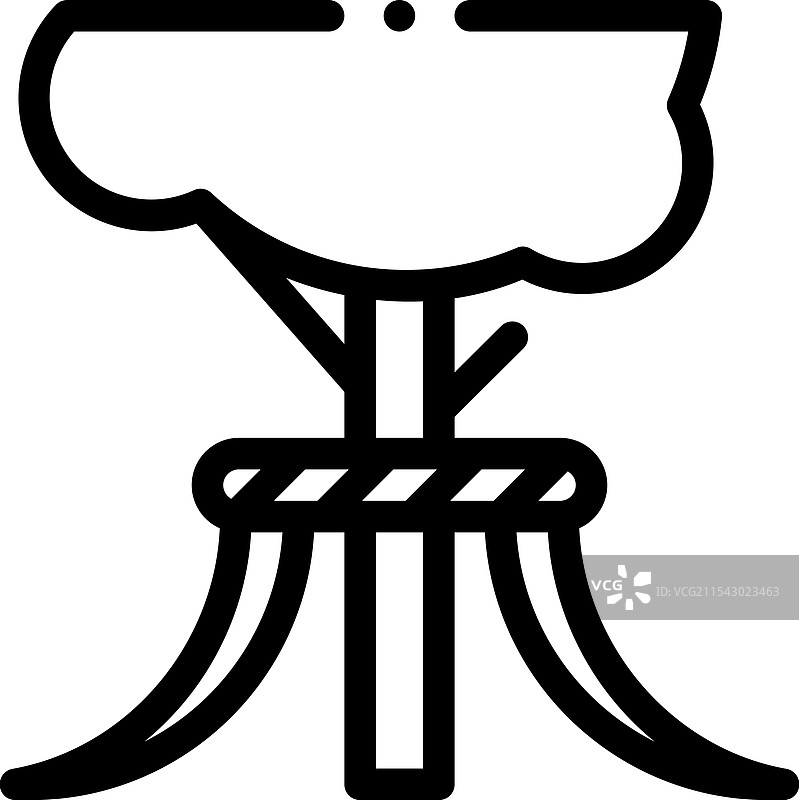 墨西哥龙舌兰酒图标，细线风格设计，独立展示图片素材