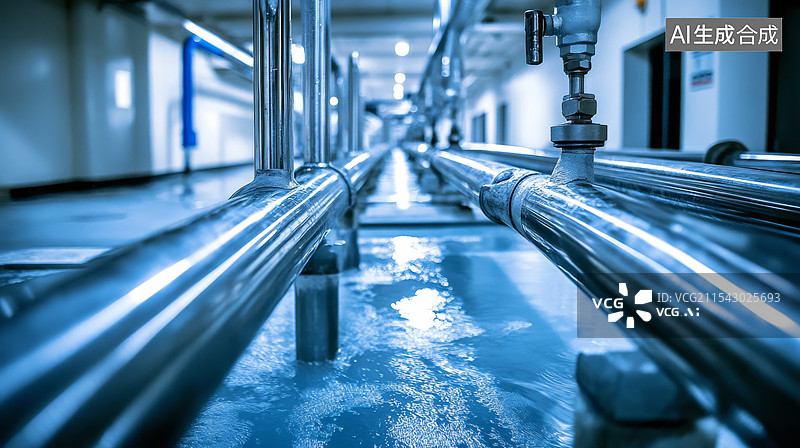 【AI数字艺术】污水处理厂图片素材