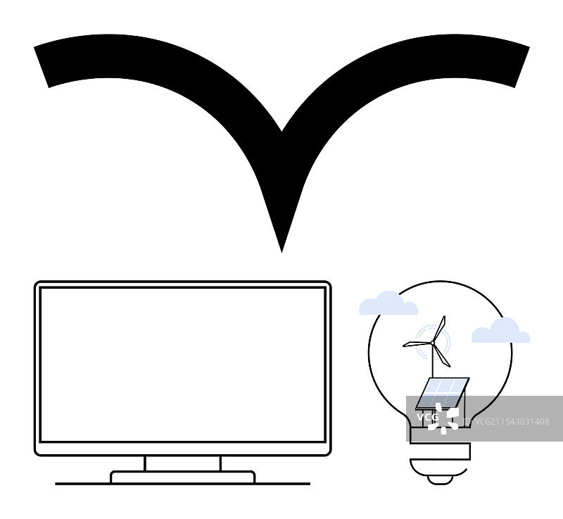 可持续技术概念展示与图片素材