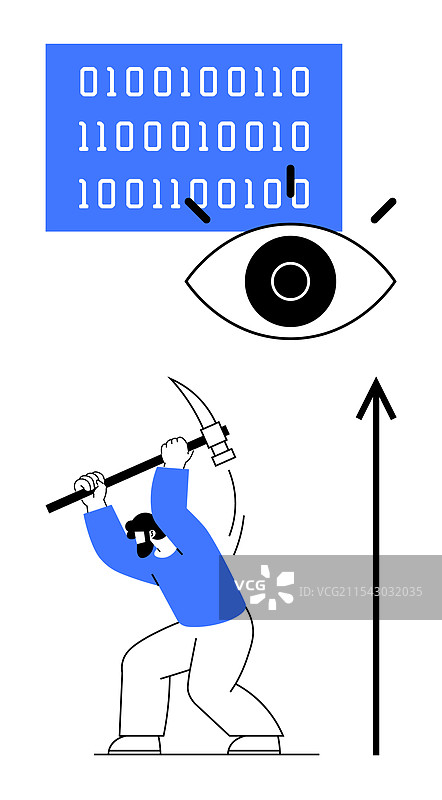 通过二进制代码探索数据挖掘图片素材