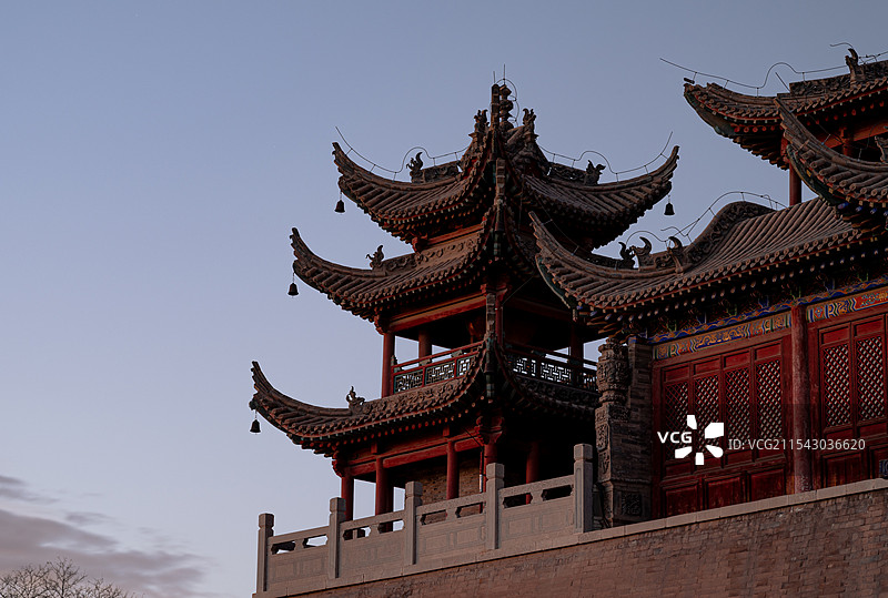 银川玉皇阁一角图片素材